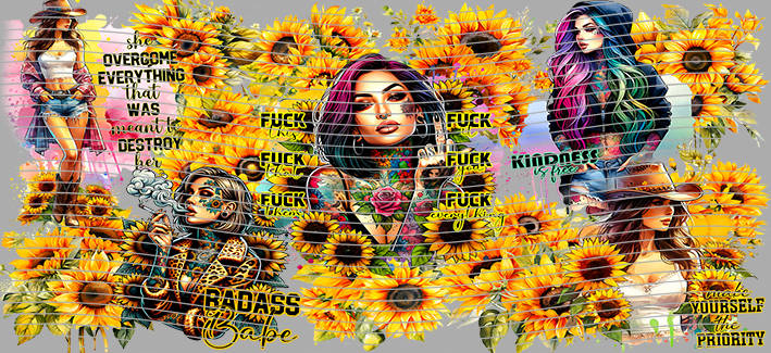 16oz Sunflower Girl-SU-100